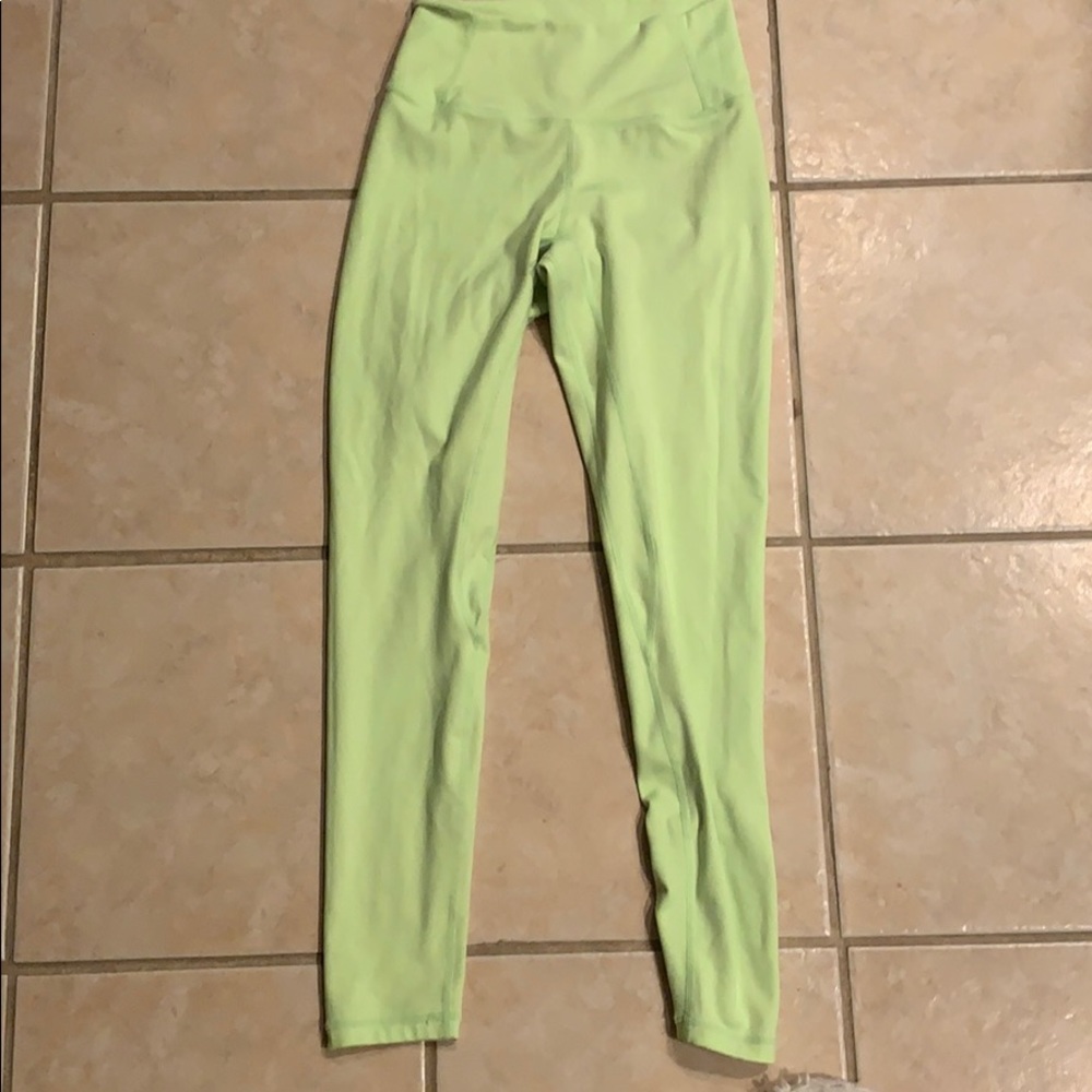 Ethos size small never worn lime green leggings